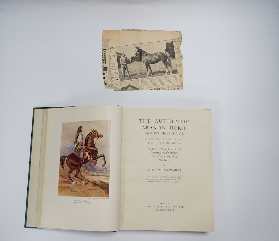 Brown, William Robinson - The Horse of the Desert ... De Luxe Edition (of 75 numbered copies, signed by the author). coloured frontis. and numerous plates (3 coloured), 2 maps (1 coloured, 1 double page), text illus.; ha